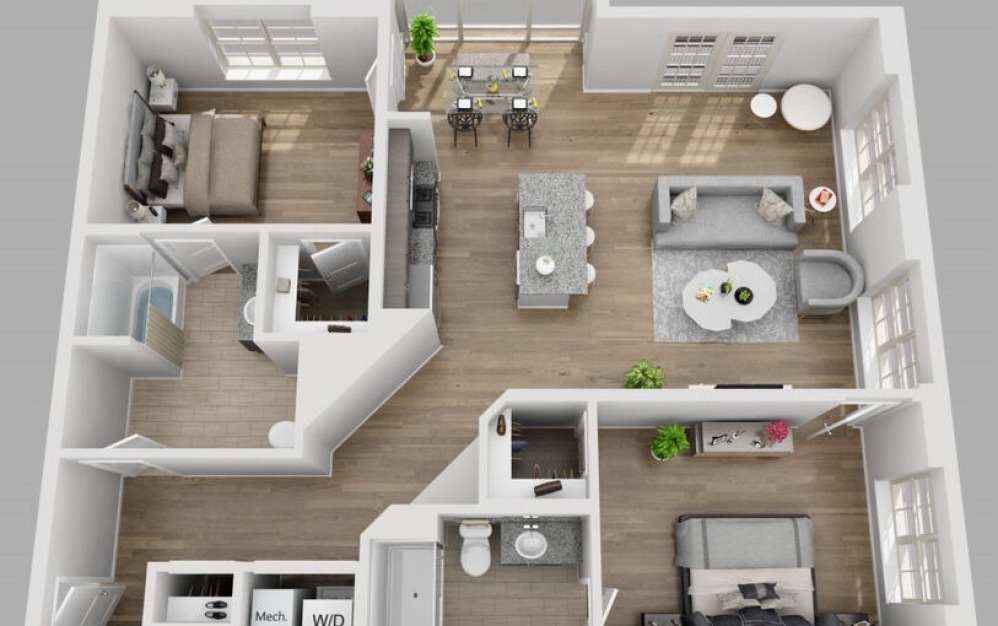 Two Bedroom Apartment The Harper at Harmon Meadow